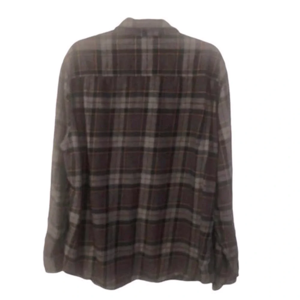 Vintage Plaid Long‎ Sleeve Flannel 2XL